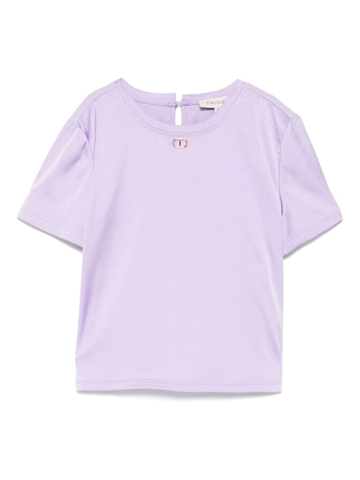 T-shirt viola lilla per bambina 251GJ2453 11862 Twin Set 