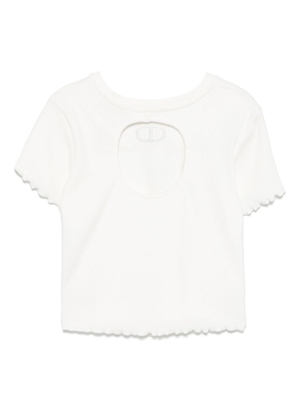 T-shirt bianco per bambina 251GJ2571 00808 Twin Set 