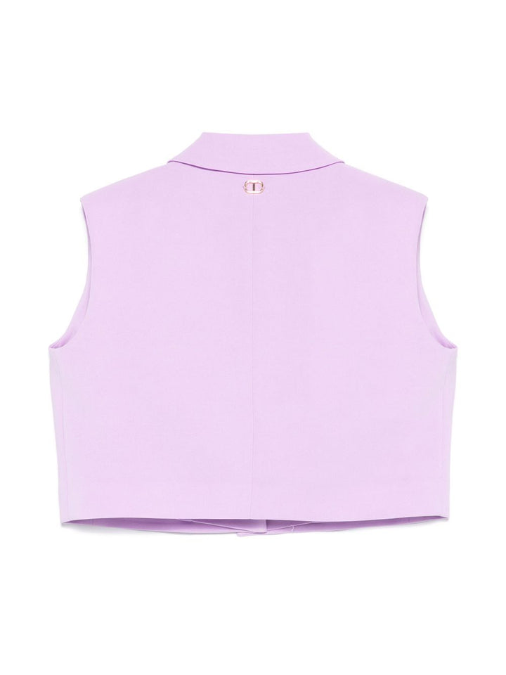Gilet viola per bambina 251GJ2QN6 11862 Twin Set 