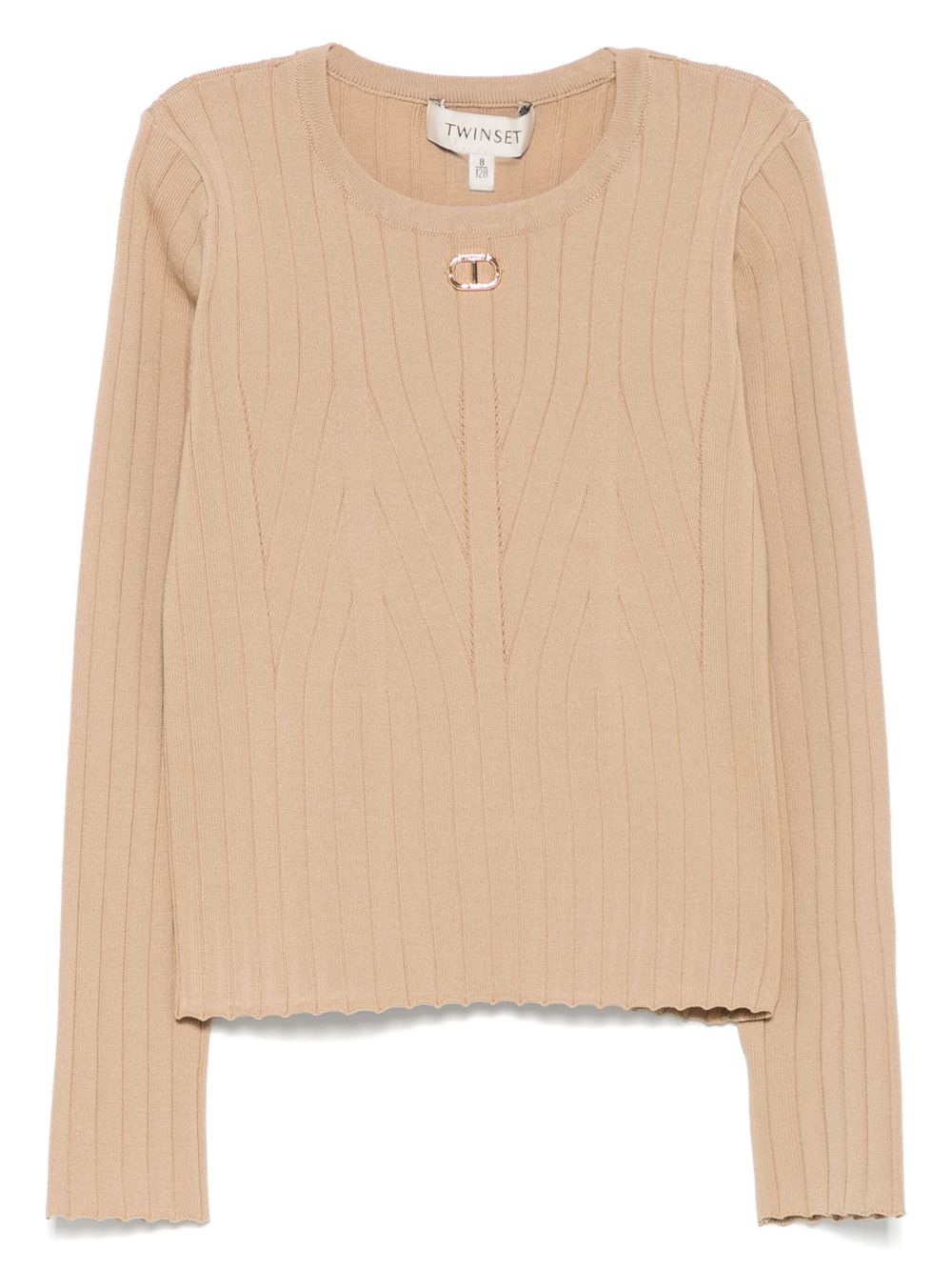 Maglione beige per bambina 251GJ3402 00310 Twin Set 
