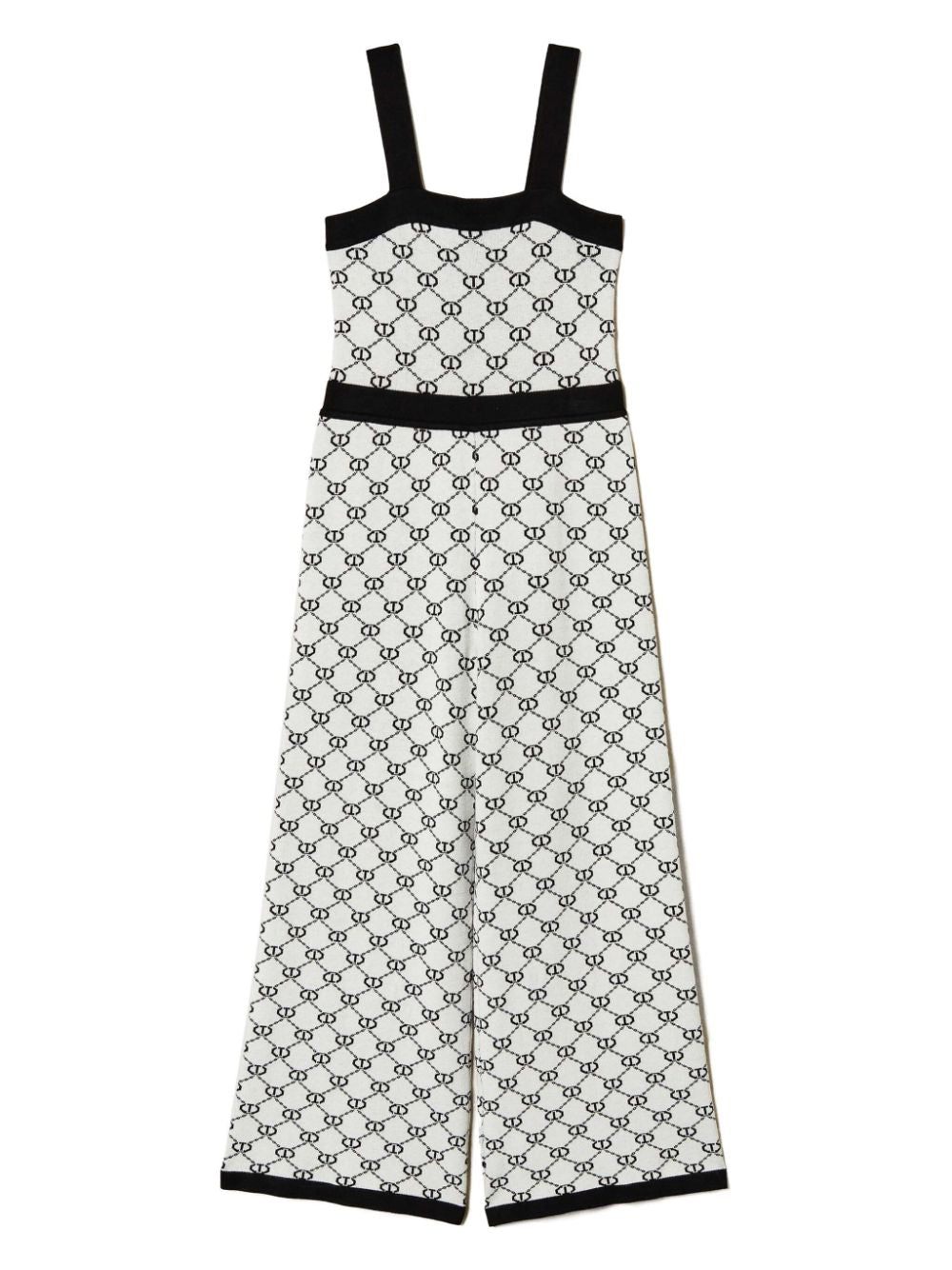 Tuta bianca/nera per bambina 251GJ3QX3 02849 Twin Set 