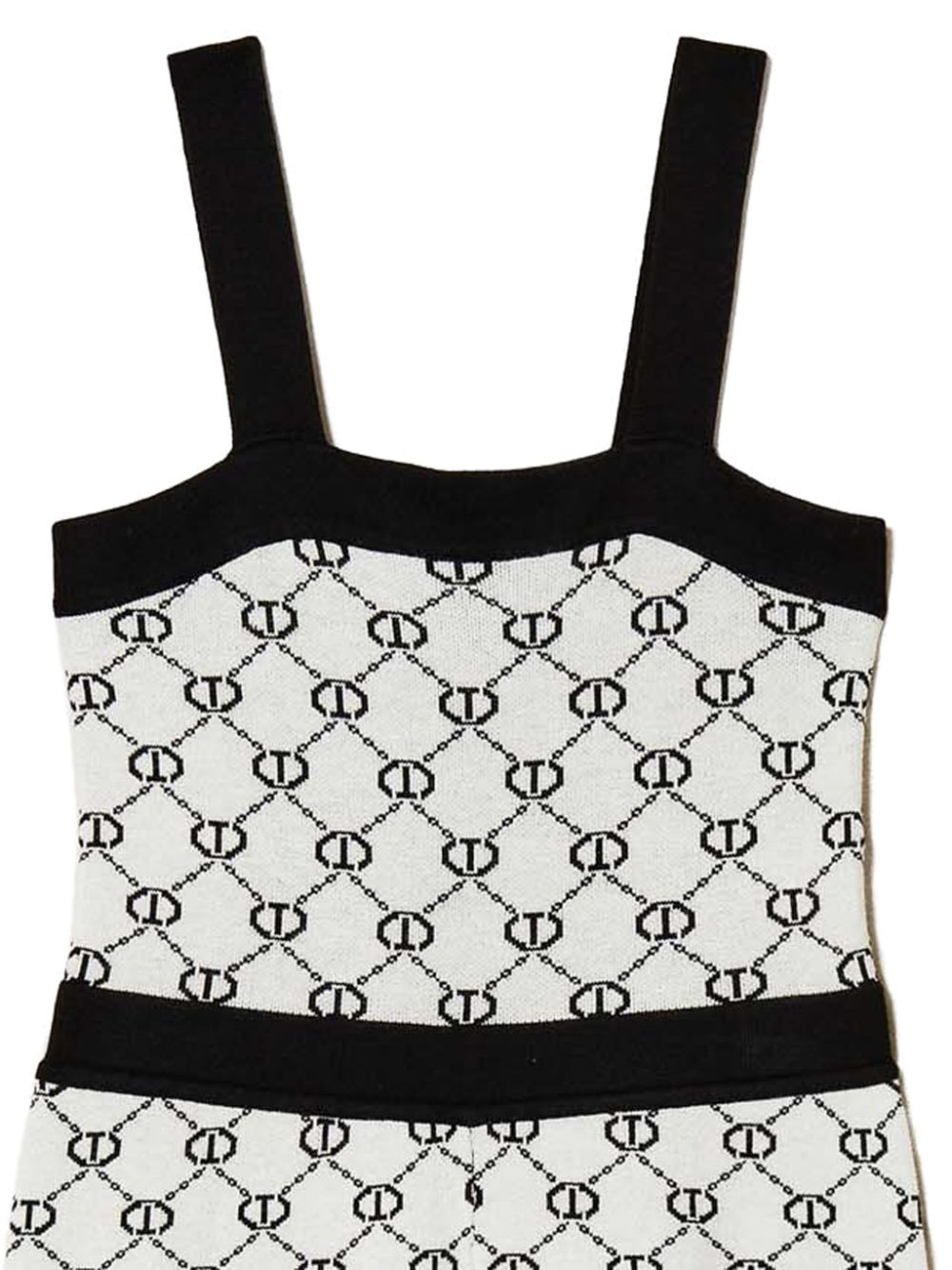 Tuta bianca/nera per bambina 251GJ3QX3 02849 Twin Set 