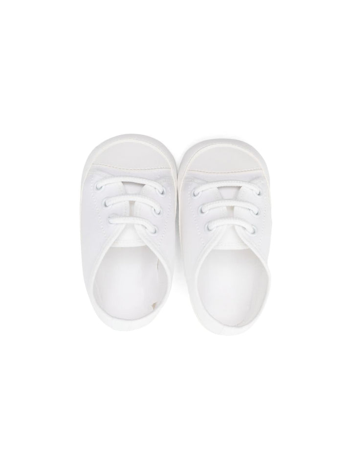Sneakers bianche per neonato in twill MN9576434430 1010 Colorichiari Kids 