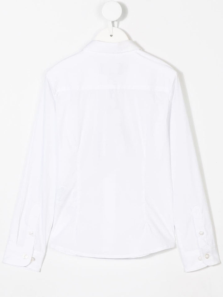 Camicia per bambino in misto cotone bianca 8N4C091N06Z 0100 Emporio Armani Kids 
