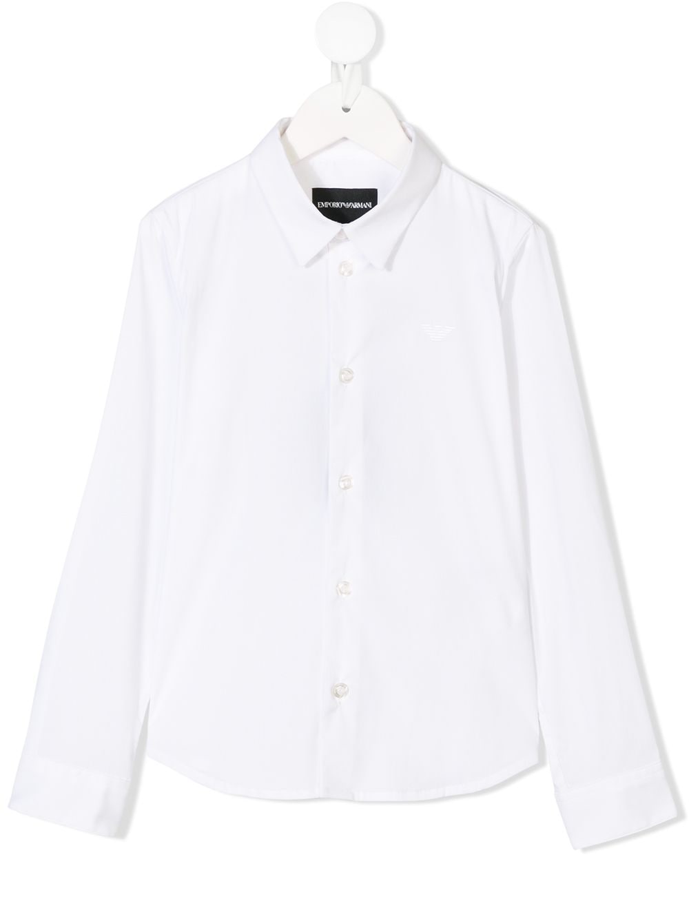 Camicia per bambino in misto cotone bianca 8N4C091N06Z 0100 Emporio Armani Kids 