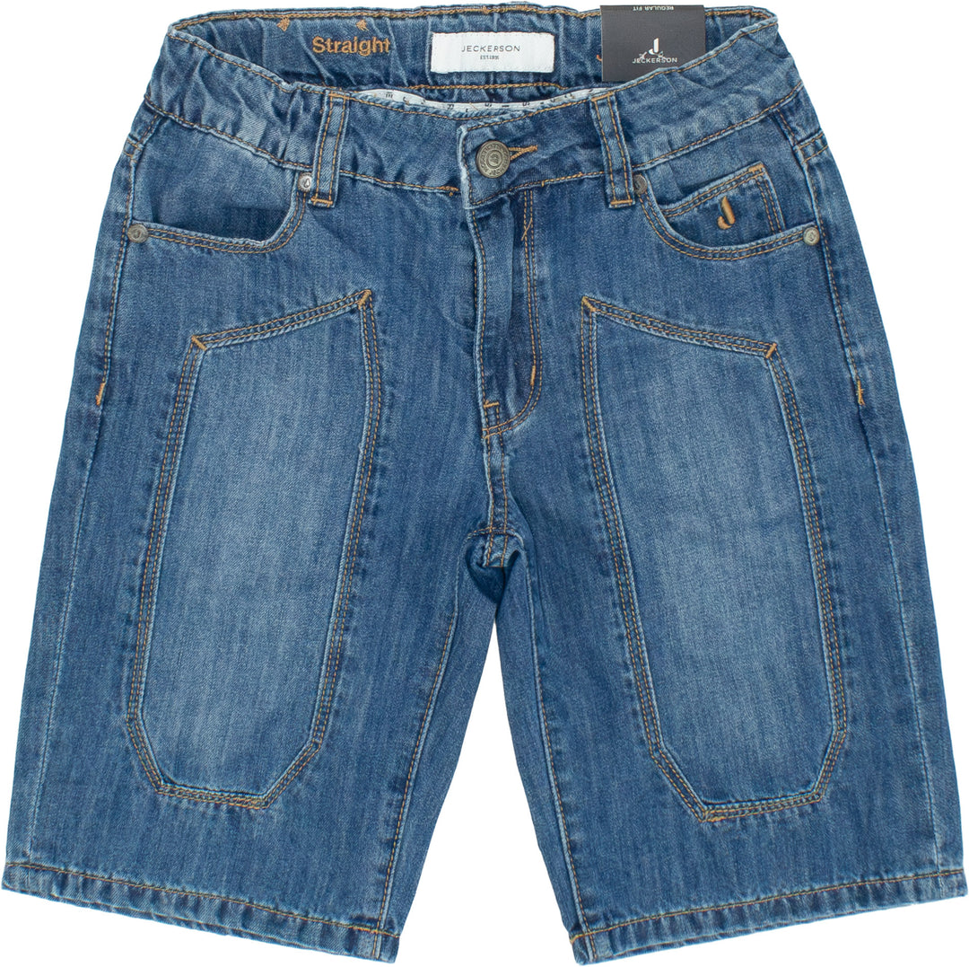 Bermuda di jeans blu per bambino 104PJMJS25 RE068 Jeckerson Kids 