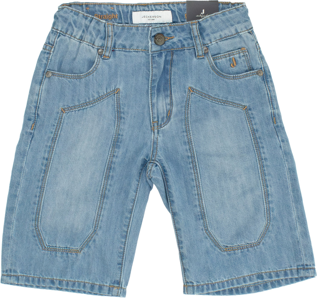 Bermuda di jeans blu chiaro per bambino 105PJMJS25 RE068 Jeckerson Kids 