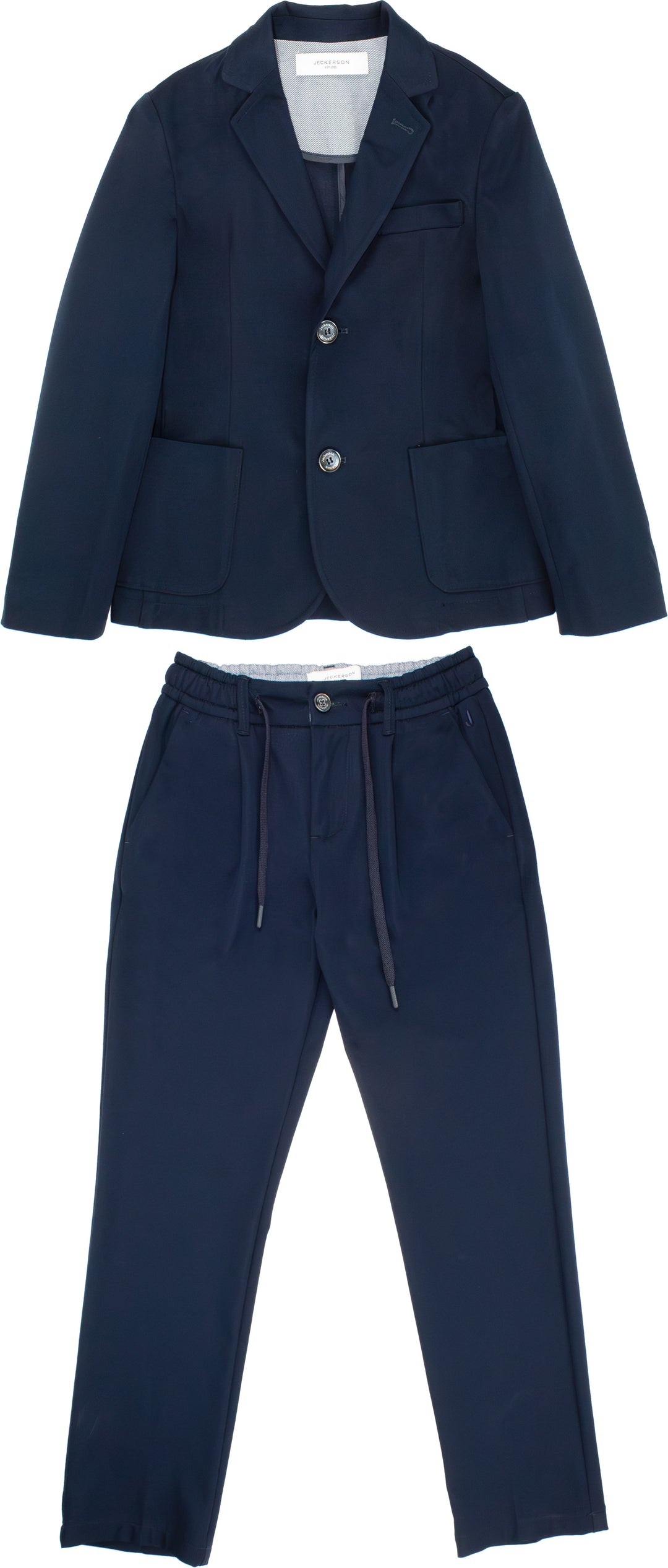 Completo elegante blu navy per bambino 192DJMJS25 RE098 Jeckerson Kids 
