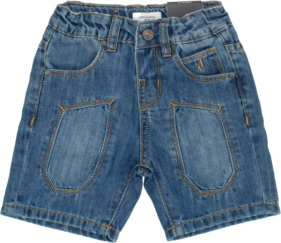 Bermuda in jeans blu per neonato 304PJMNS25 RE068 Jeckerson Kids 