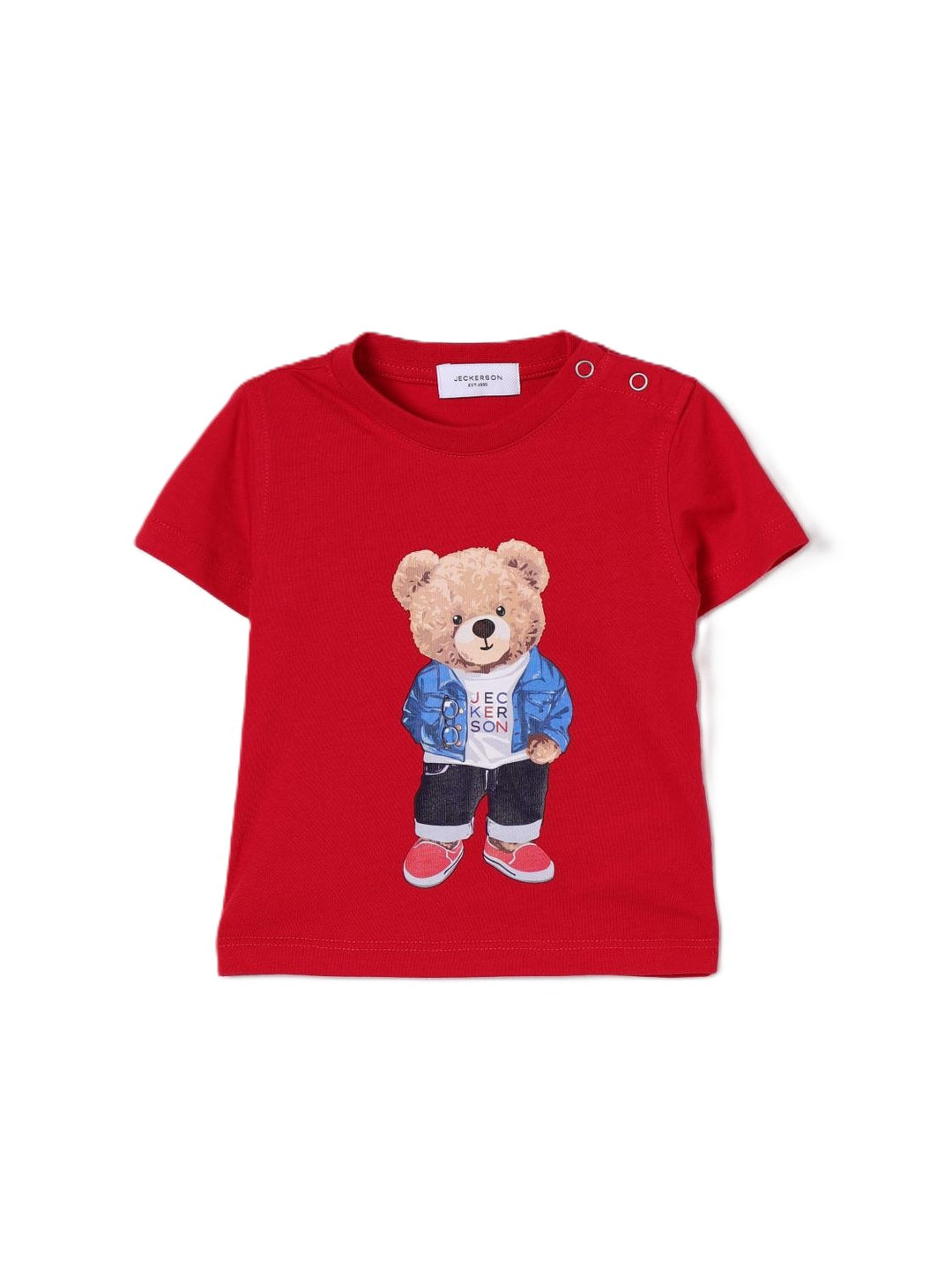 T-shirt rosso per neonato 320TJMNS25 RE112 Jeckerson Kids 