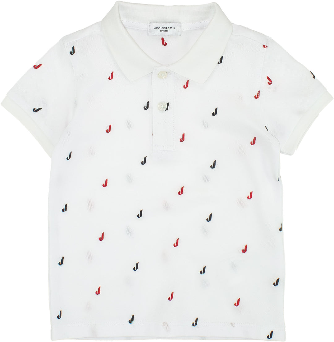 Polo bianca per neonato 327TJMNS25 RE011 Jeckerson Kids 