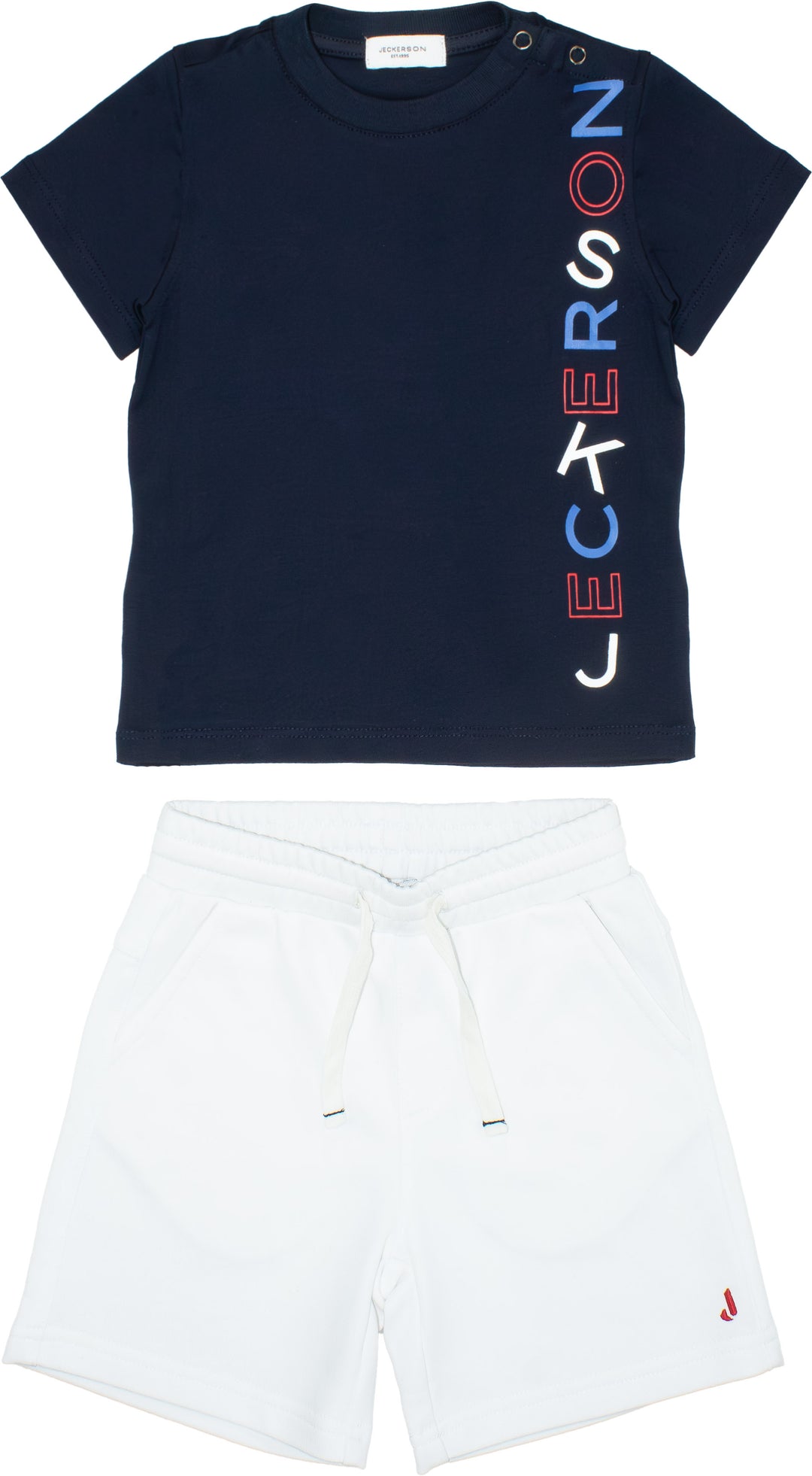 Completo sportivo blu navy/bianco per neonato 398DJMNS25 RE174 Jeckerson Kids 