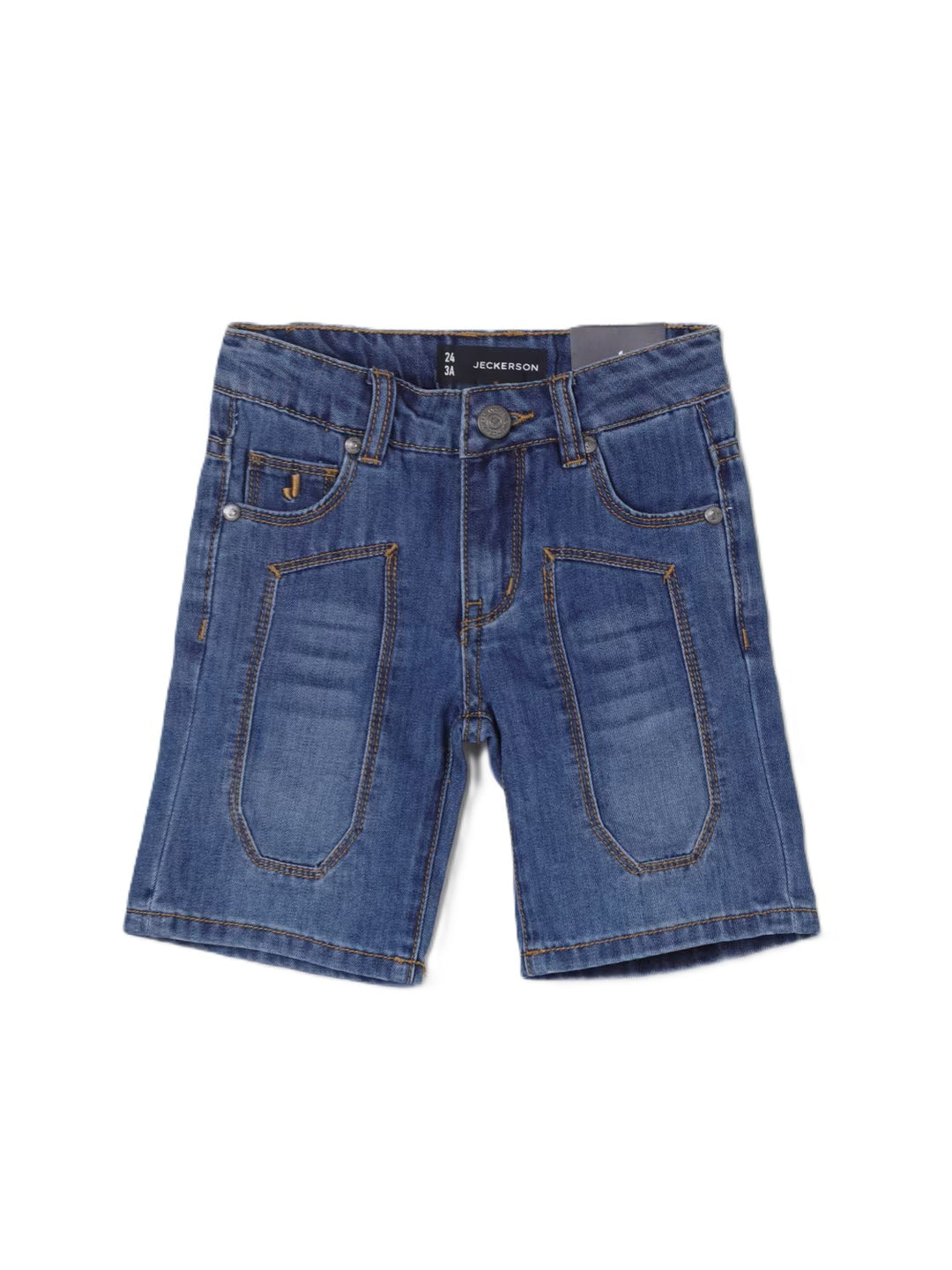 Bermuda di jeans blu per bambino 504PJMBS25 RE068 Jeckerson Kids 