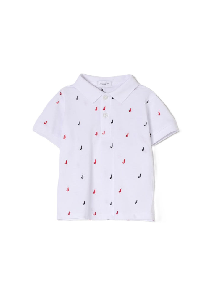 Polo bianco per bambino 527TJMBS25 RE011 Jeckerson Kids 