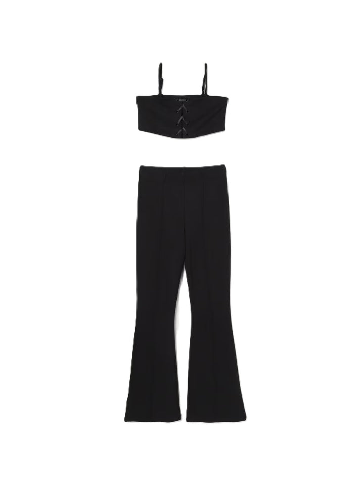 Completo nero per bambina GA5058JS182 22222 Liu Jo 