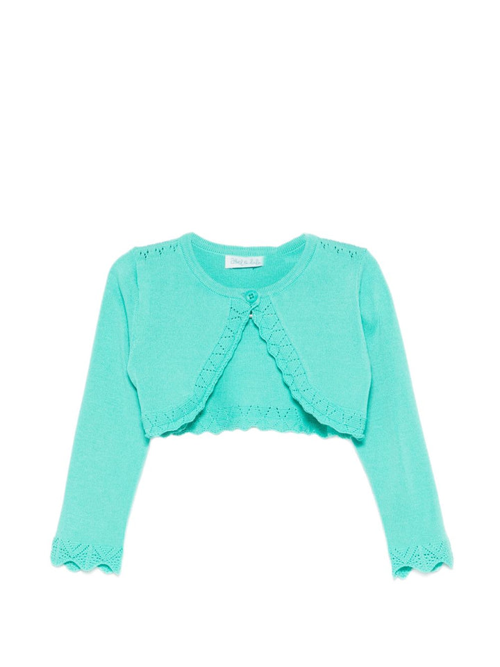 Cardigan verde per neonata 5301 030 Abel & Lula 
