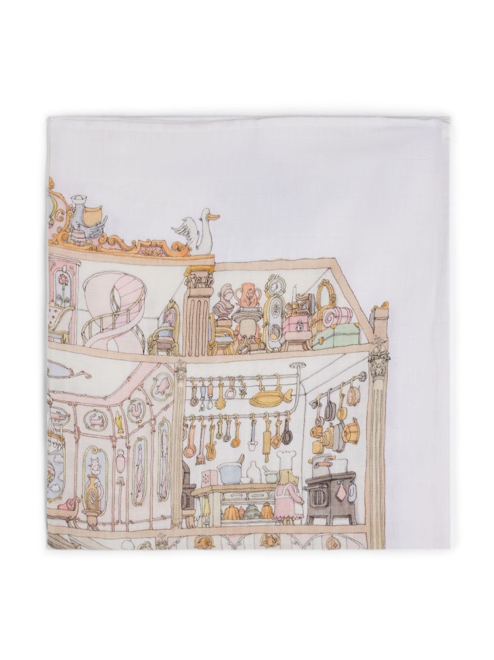 Coperta bianca per neonato CACQDOHO OU Atelier Choux 