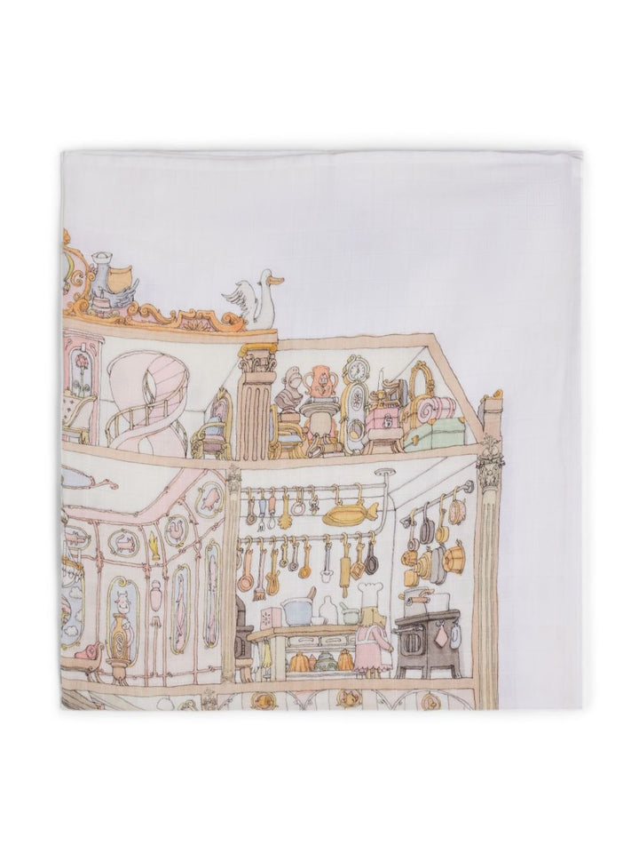 Coperta bianca per neonato CACQDOHO OU Atelier Choux 