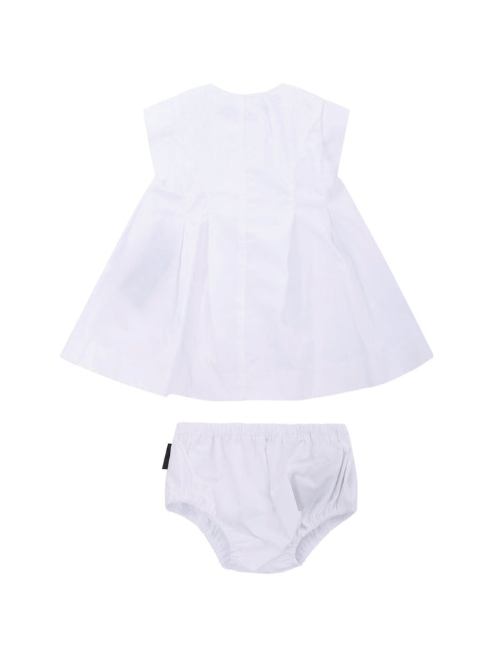 Abito bianco per neonata BY1131P0562 100 Balmain Kids 