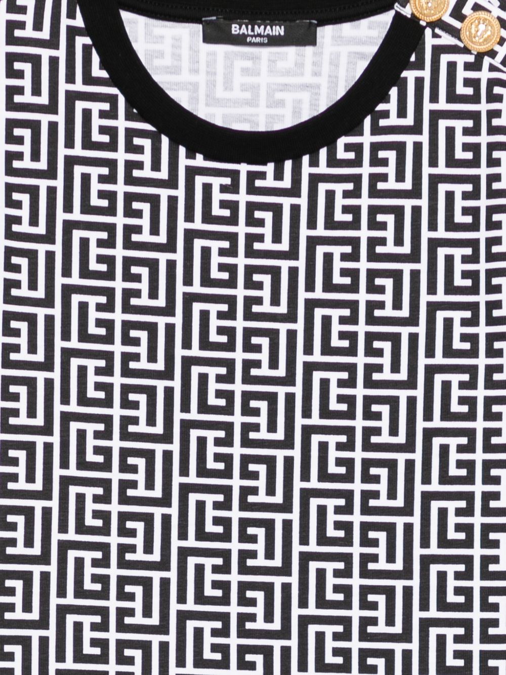 Abito bianco/nero per bambina BY1A81Z3686 100NE Balmain Kids 