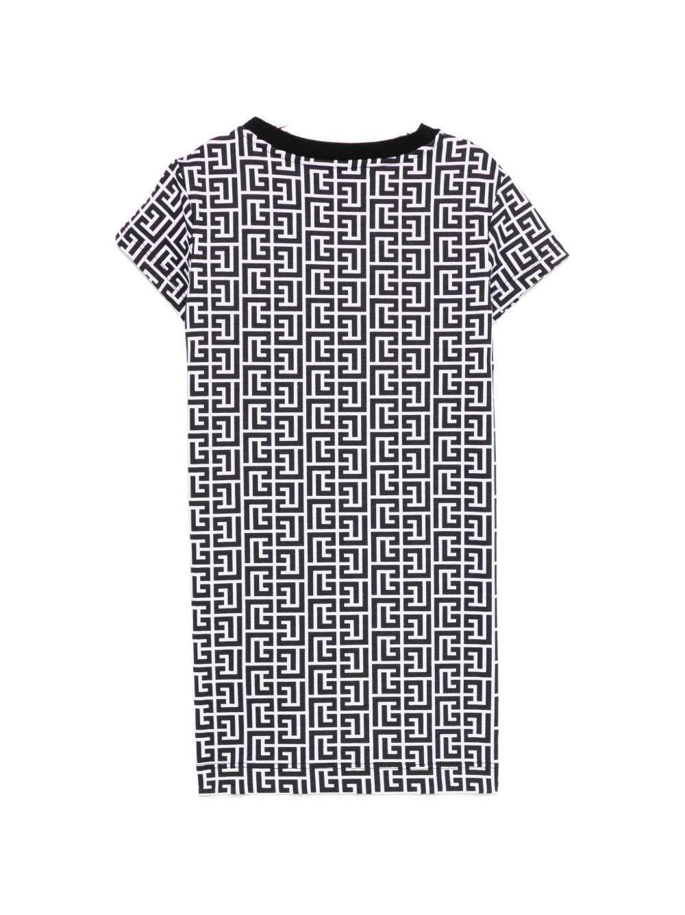 Abito bianco/nero per bambina BY1A81Z3686 100NE Balmain Kids 