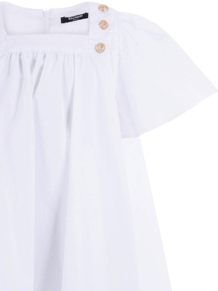 Abito bianco per bambina BY1C91P0562 100 Balmain Kids 