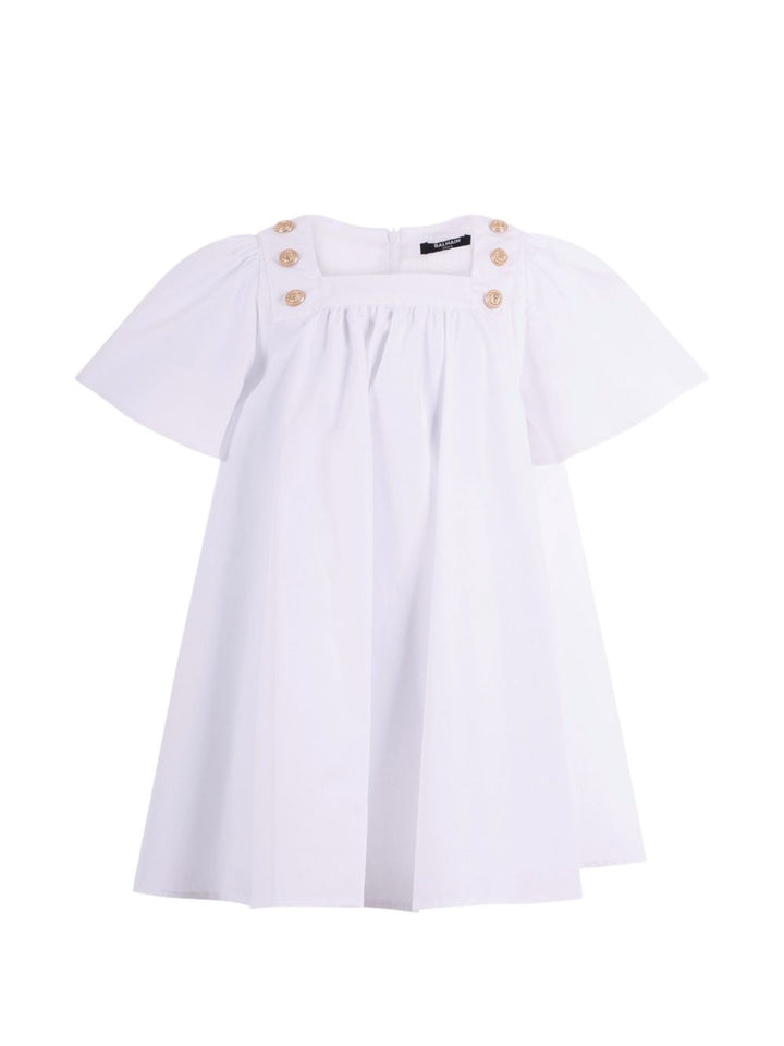 Abito bianco per bambina BY1C91P0562 100 Balmain Kids 