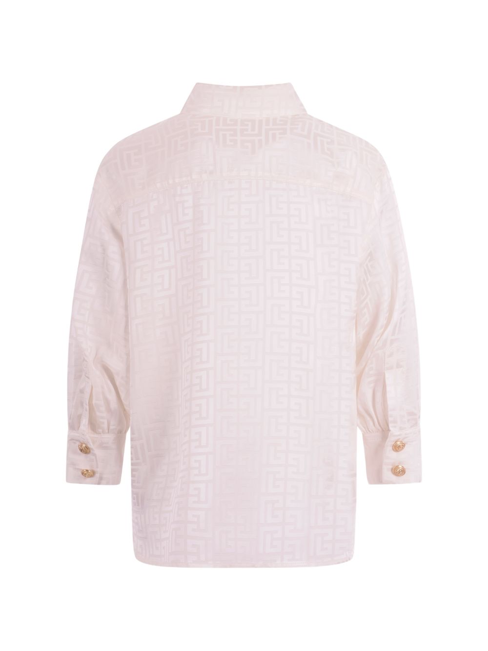 Camicia ivory per bambino BY5A30S0192 102 Balmain Kids 