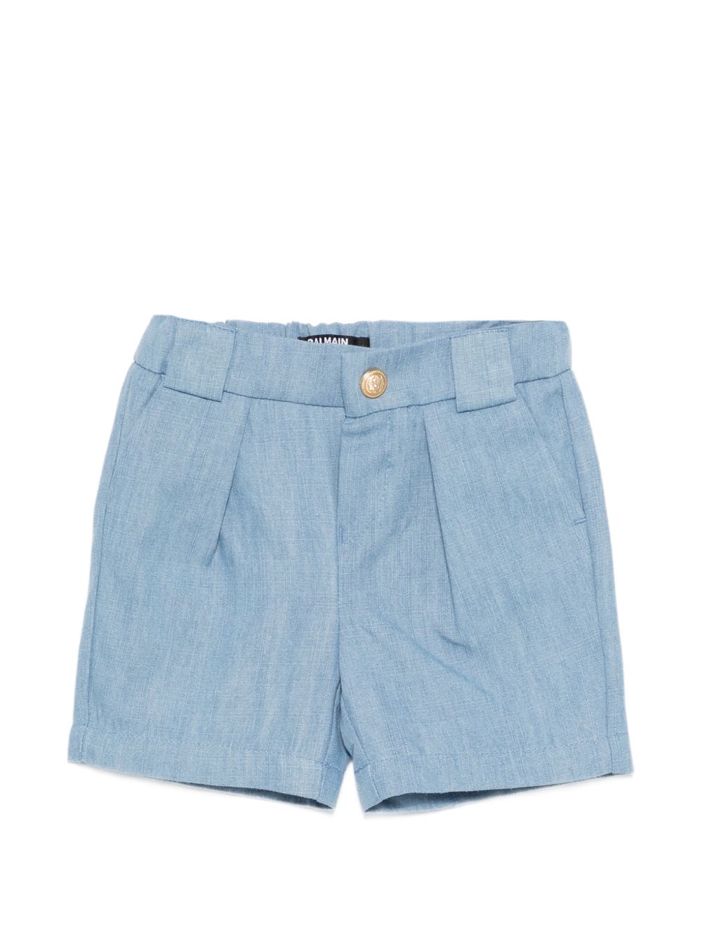 Bermuda azzurra per neonato BY6689P0588 653 Balmain Kids 