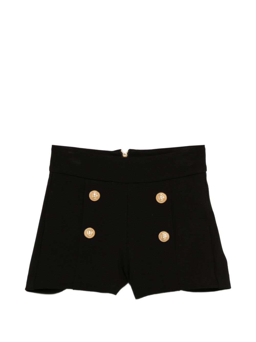 Bermuda nera per bambina BY6B69J0371 930OR Balmain Kids 