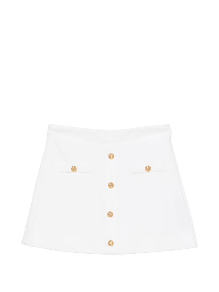 Gonna bianca per bambina BY7A71J0371 100 Balmain Kids 