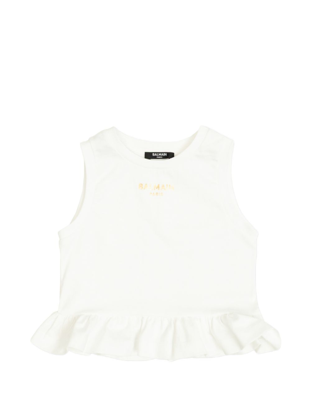 Top bianco sporco per bambina BY8B42Z3672 100OR Balmain Kids 