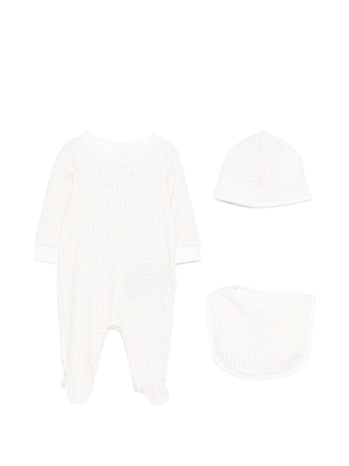 Tutina bianca per neonata BYB570Z3503 109BC Balmain Kids 