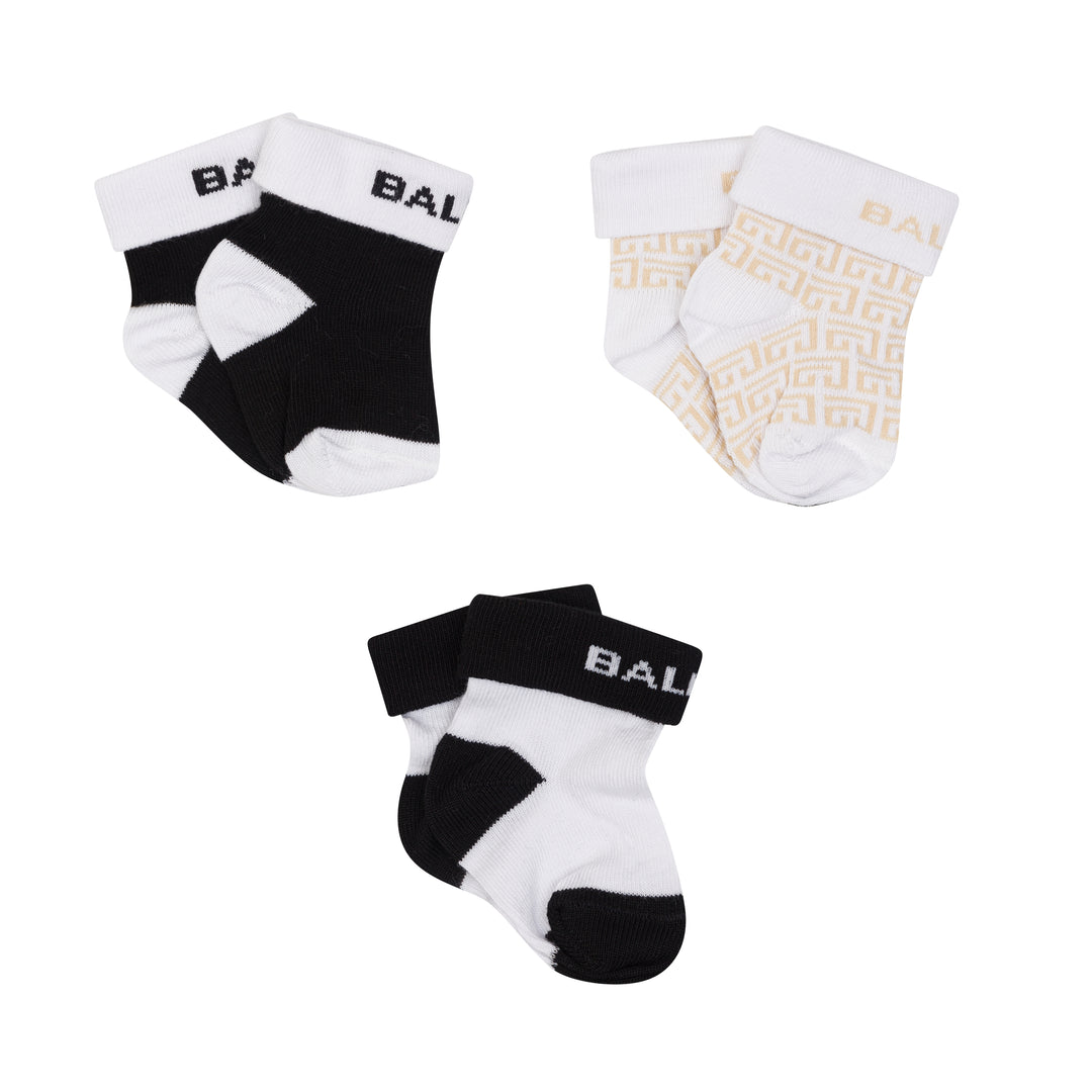Calze multicolor per neonato BYB580Z0553 999 Balmain Kids 