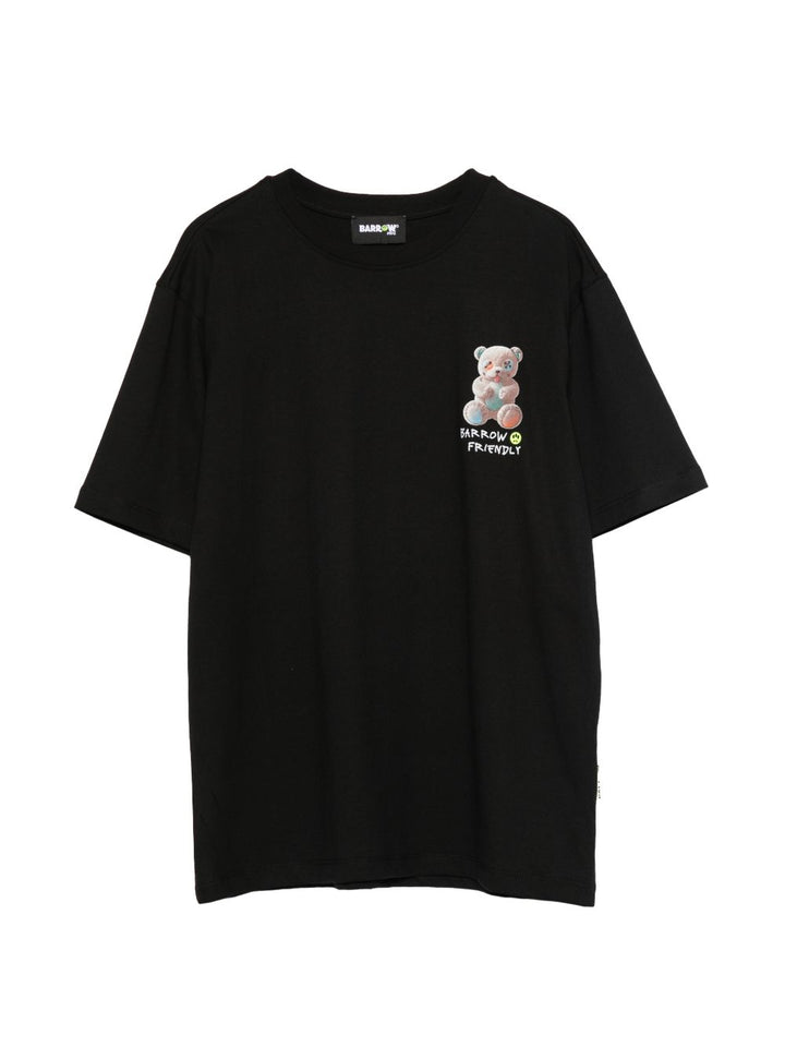 T-shirt nero per bambino S6BKJUTH003 110 Barrow Kids 