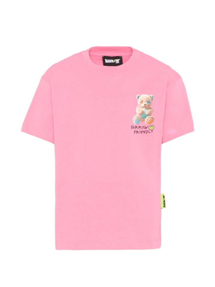 T-shirt rossa per bambino S6BKJUTH003 BW311 Barrow Kids 