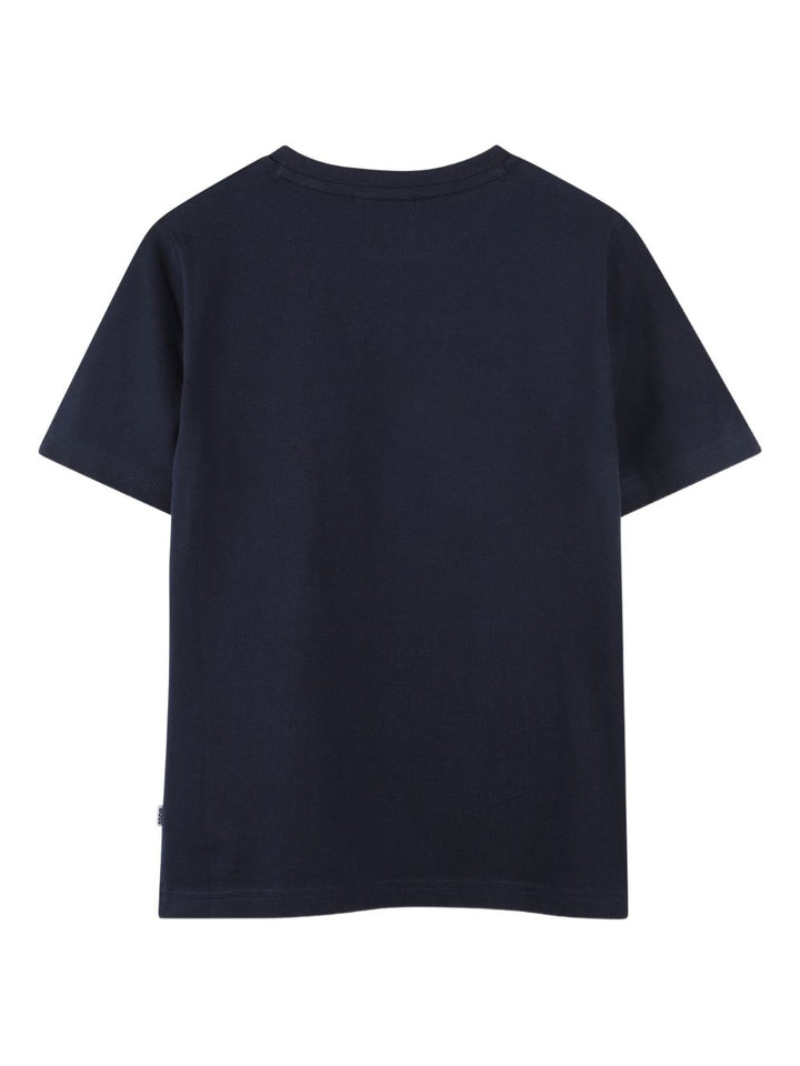 T-shirts blu navy/bianca per bambino J52680 V41 Boss Kids 