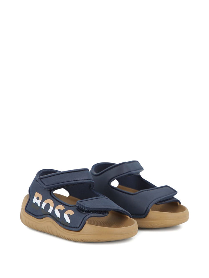 Sandali blu navy per bambino J52821 849 Boss Kids 