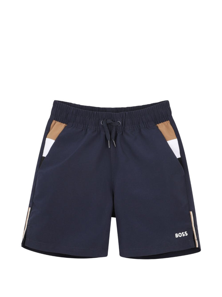 Costume blu per neonato J52837 849 Boss Kids 