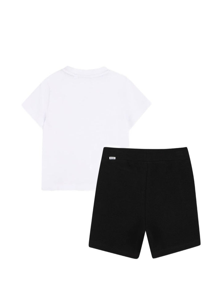 Completo bianco/nero per neonato J52846 09B Boss Kids 