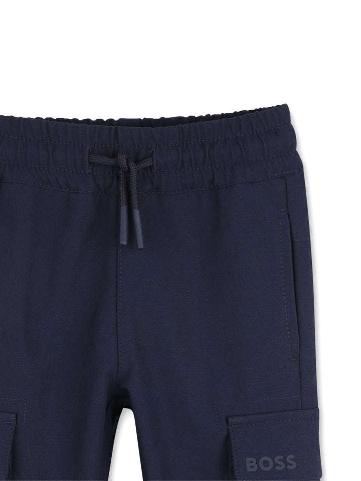 Pantalone blu navy per neonato J52855 849 Boss Kids 