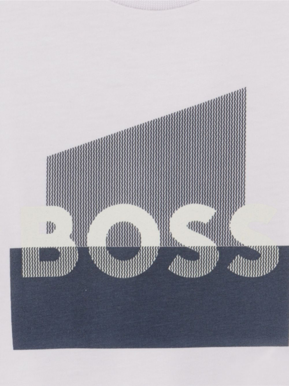 T-shirt bianca per neonato J52879 10P Boss Kids 
