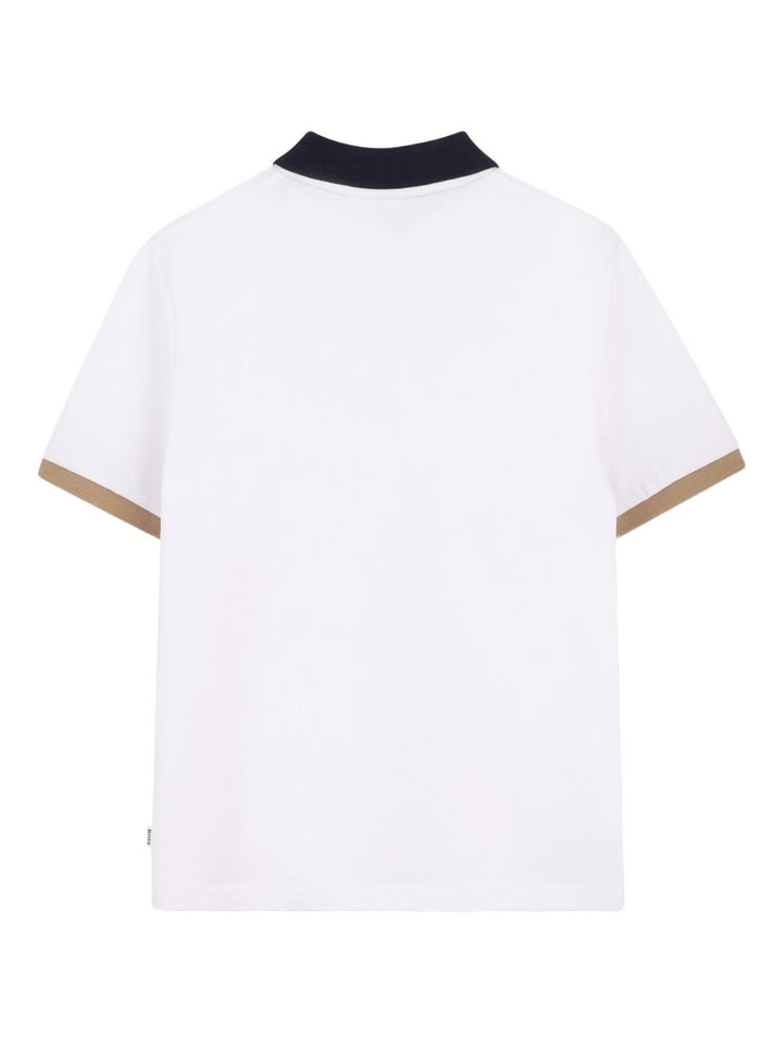 Polo bianca per bambino J52955 10P Boss Kids 