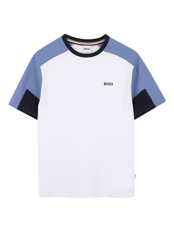 Completo bianco/azzurro per bambino J53006 849 Boss Kids 