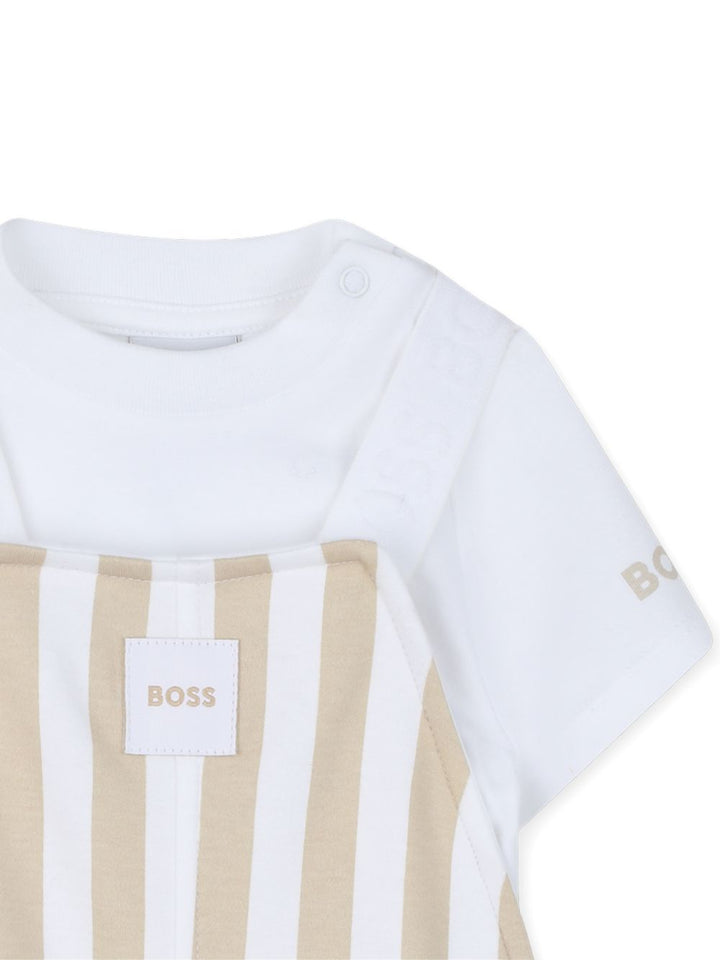 Completo bianco/beige per neonato J53038 249 Boss Kids 