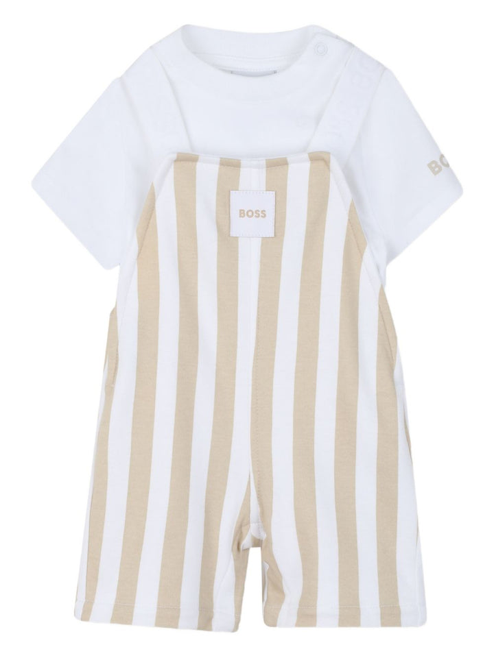 Completo bianco/beige per neonato J53038 249 Boss Kids 