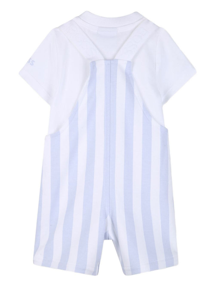 Completo bianco/azzurro per neonato J53038 771 Boss Kids 