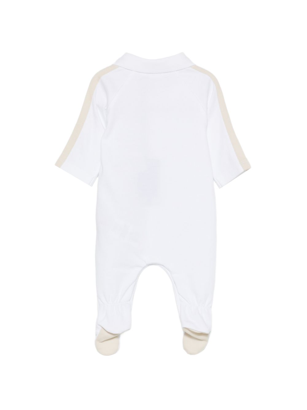 Tutina bianca/beige per neonato J53041 10P Boss Kids 