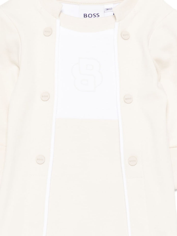 Tutina beige per neonato J53046 21K Boss Kids 