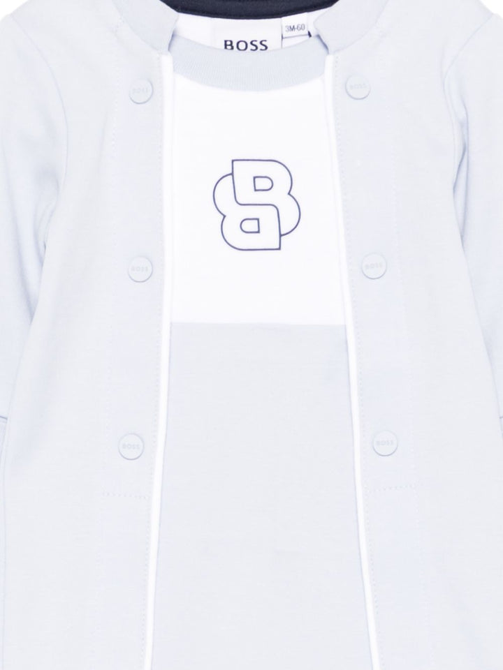 Tutina azzurra per neonato J53046 771 Boss Kids 